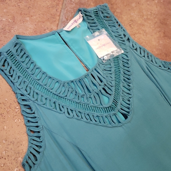 NWT Altar'd State Turquoise dress - Picture 3 of 5
